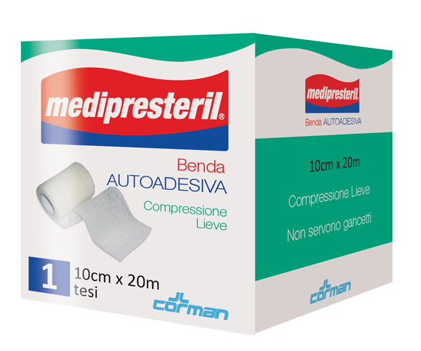 MEDIPRESTERIL BENDA AUTOADESIVA 10X2000 CM 1 PEZZO - Farmastop