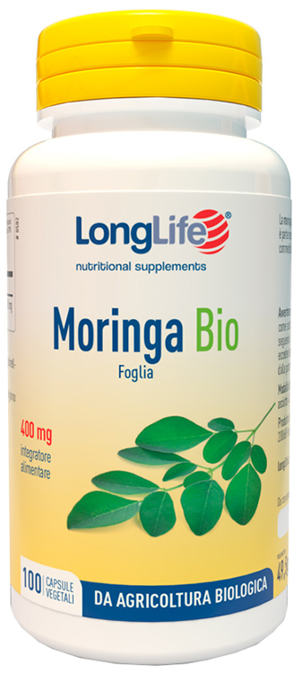 LONGLIFE MORINGA BIO 100 CAPSULE VEGETALI - Farmastop