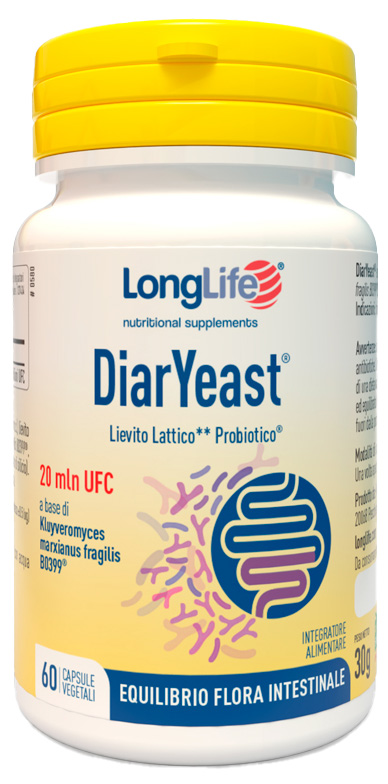 LONGLIFE DIARYEAST 60 CAPSULE VEGETALI - Farmastop