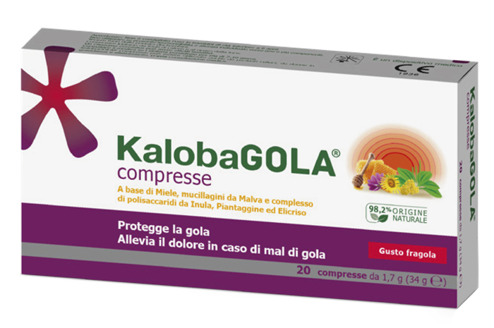 KALOBAGOLA 20 COMPRESSE FRAGOLA - Farmastop