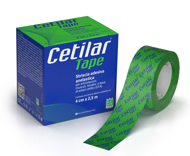 STRISCIA ADESIVA ANELASTICA CETILAR TAPE CM 4 X 2,5 M - Farmastop