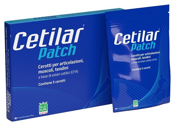 CEROTTO MONOUSO CETILAR PATCH PER ARTICOLAZIONI MUSCOLI E TENDINI 5 PEZZI - Farmastop