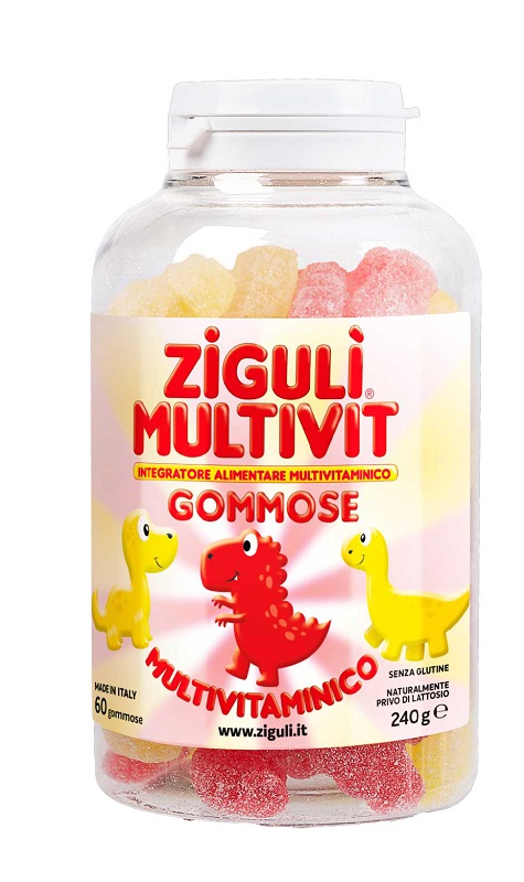 ZIGULI MULTIVIT FRAGOLA E BANANA 60 GOMMOSE - Farmastop