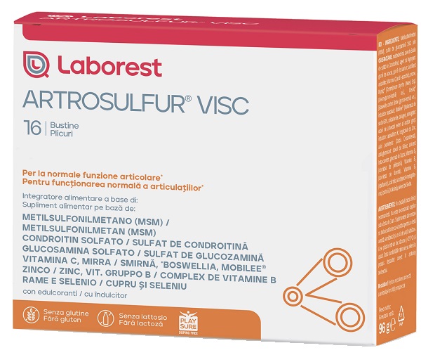 ARTROSULFUR VISC 16 BUSTINE DA 6 G - Farmastop