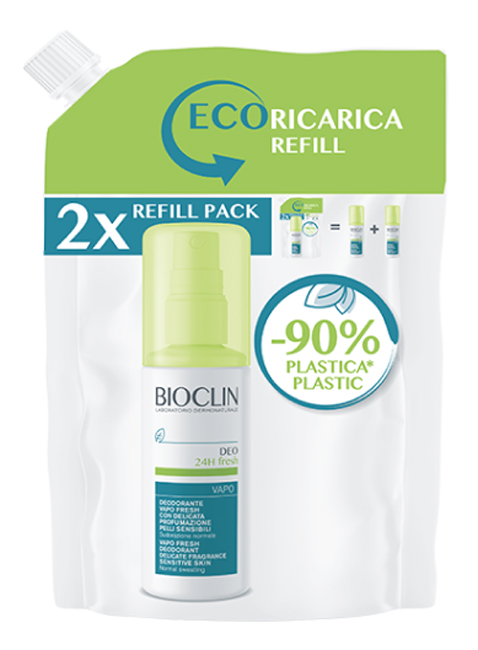 BIOCLIN DEO 24H FRESH VAPO RICARICA 200 ML - Farmastop