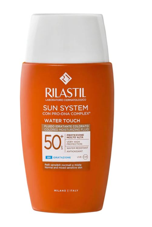 RILASTIL SUN SYSTEM WATER TOUCH COLOR FLUIDO SPF50+ 50 ML - Farmastop