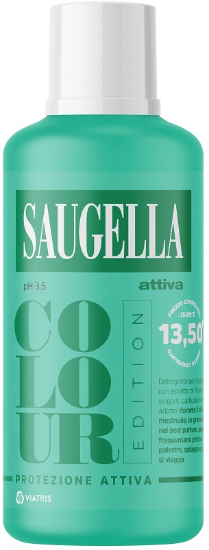SAUGELLA ATTIVA COLOUR EDITION DETERGENTE IGIENE INTIMA 500 ML - Farmastop