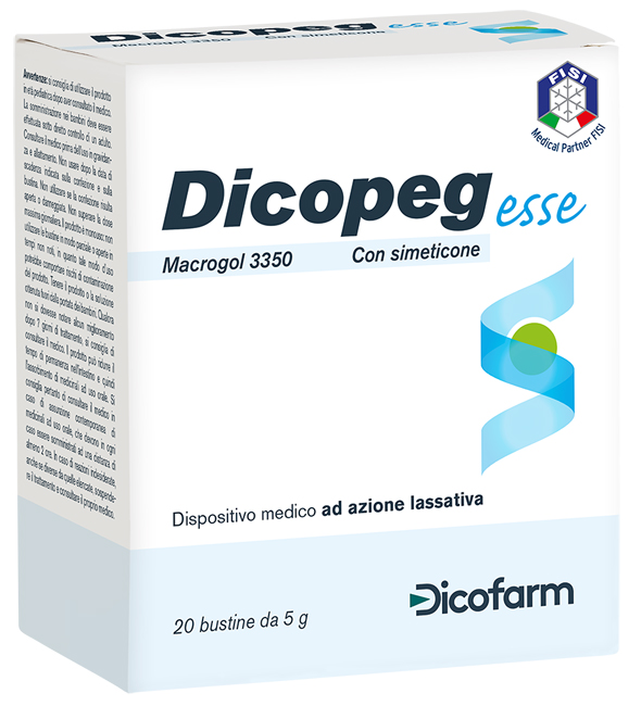 DICOPEG ESSE 20 BUSTE 5 G MACROGOL 3350 - Farmastop