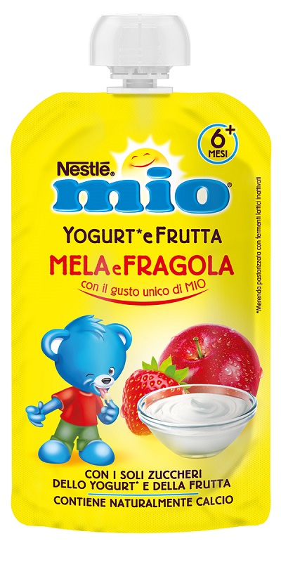 MIO YOGURT E FRUTTA MELA E FRAGOLA 100 G - Farmastop