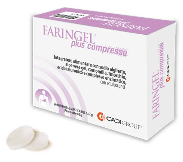 FARINGEL PLUS 20 COMPRESSE MASTICABILI - Farmastop