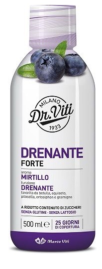 DR VITI DRENANTE FORTE MIRTILLO 500 ML SENZA ZUCCHERI - Farmastop