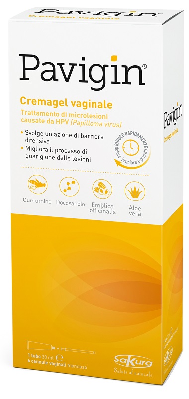 PAVIGIN CREMAGEL VAGINALE 30 ML CON 6 CANNULE VAGINALI MONOUSO - Farmastop