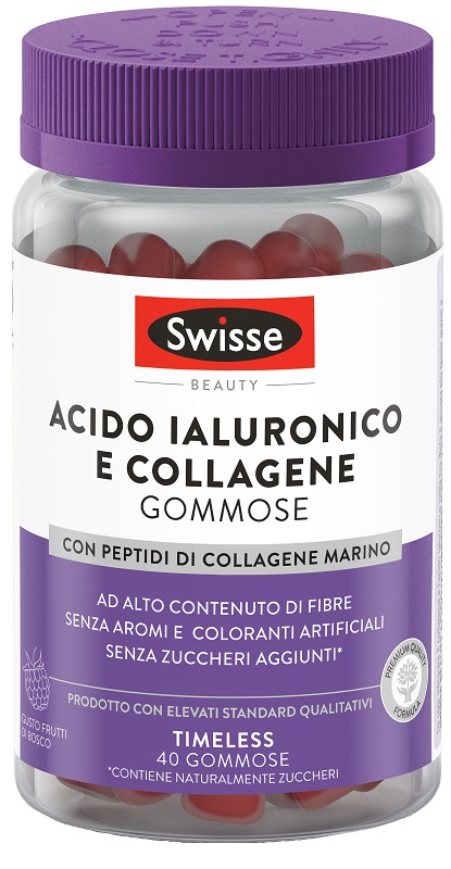 SWISSE ACIDO IALURONICO & COLLAGENE 40 GOMMOSE - Farmastop