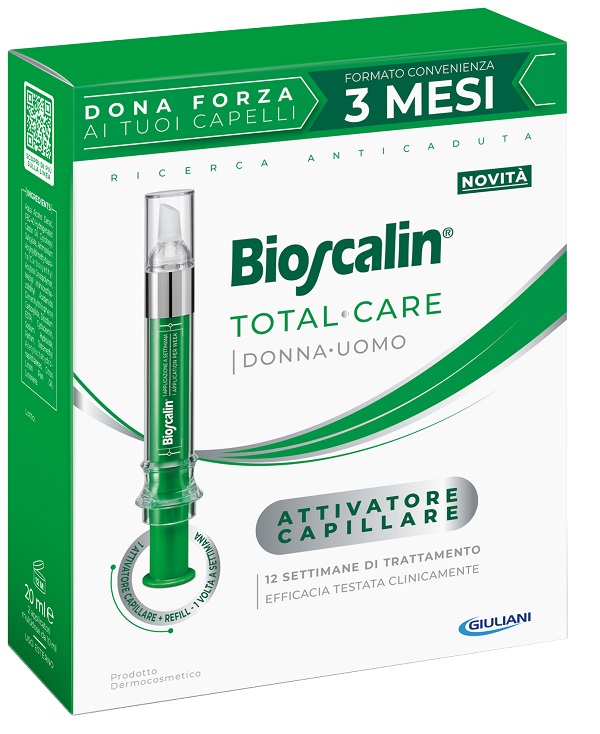 BIOSCALIN TOTAL CARE ATTIVATORE CAPILLARE 2 APPLICATORI MULTIDOSE X 10 ML - Farmastop