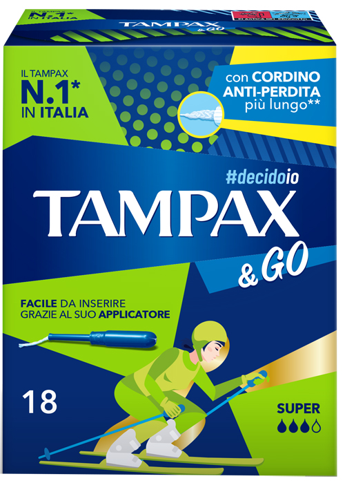TAMPAX &GO SUPER 18 PEZZI - Farmastop