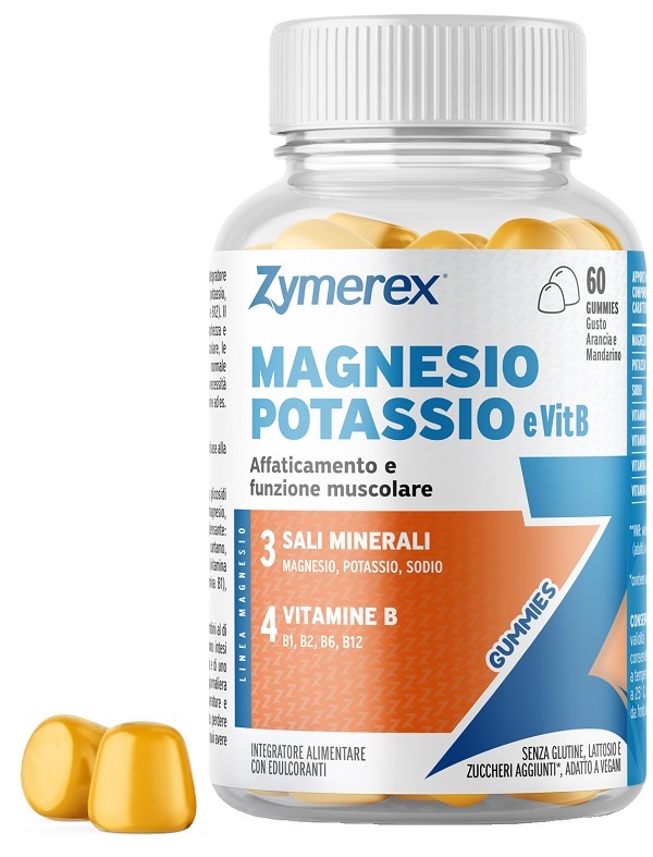 ZYMEREX MAGNESIO POTASSIO E VIT B 60 GUMMIES - Farmastop