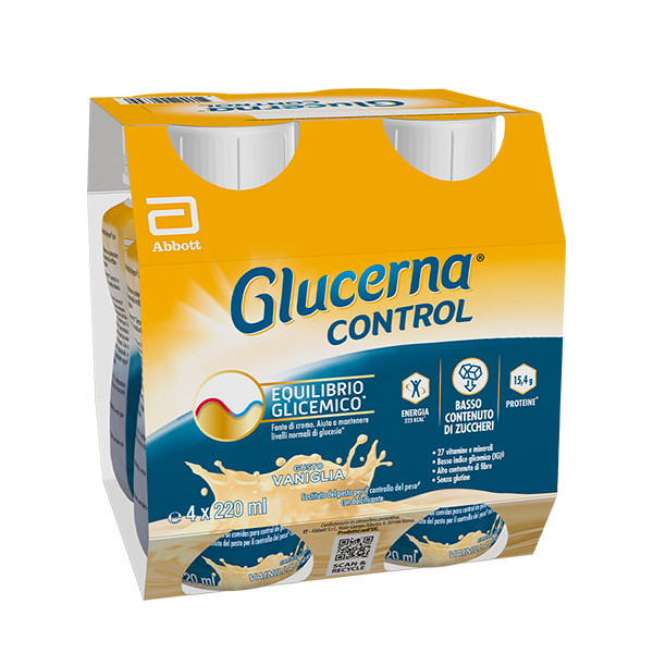 GLUCERNA CONTROL VANIGLIA 4X220 ML - Farmastop