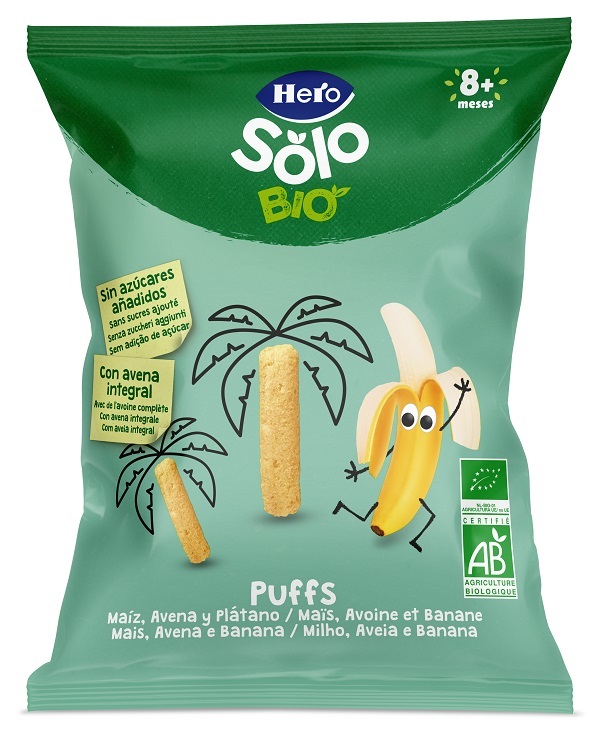 HERO SOLO SNACK PUFF DI MAIS AVENA E BANANA 25 G - Farmastop