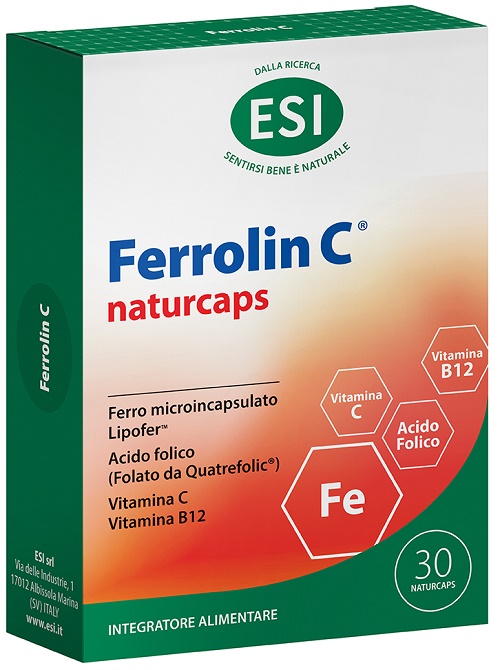 ESI FERROLIN C 30 NATURCAPS - Farmastop