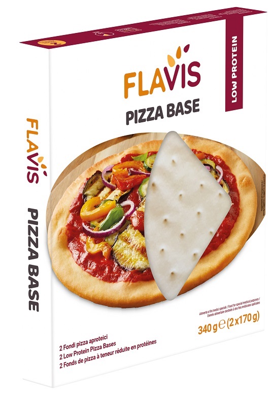 FLAVIS PIZZA BASE 2 FONDI PIZZA APROTEICI DA 170 G - Farmastop