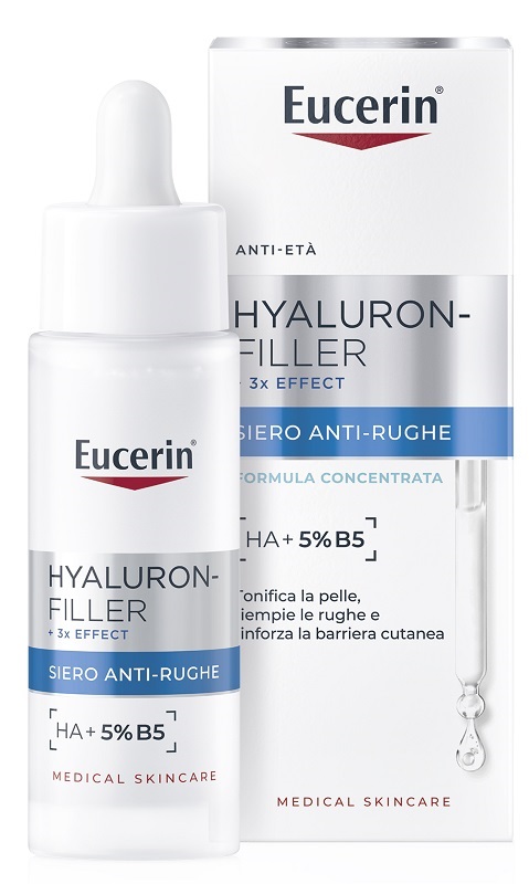 EUCERIN HYALURON-FILLER + 3X EFFECT SIERO ANTI-RUGHE 30 ML - Farmastop