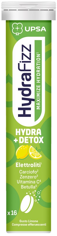 UPSA HYDRAFIZZ DETOX MAXIMIZE HYDRATION 16 COMPRESSE EFFERVESCENTI - Farmastop
