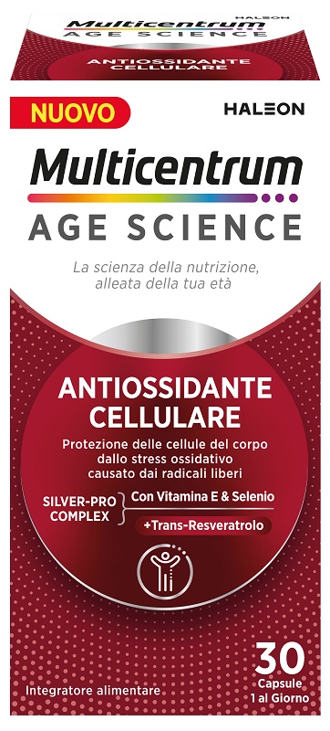 MULTICENTRUM AGE SCIENCE ANTIOSSIDANTE CELLULARE 30 CAPSULE - Farmastop