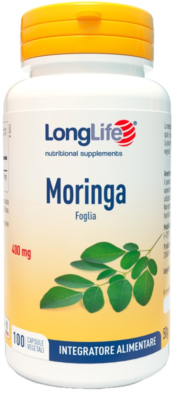 LONGLIFE MORINGA 400MG 100 CAPSULE - Farmastop