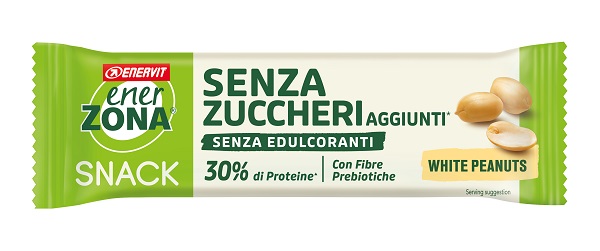 ENERZONA SNACK ARACHIDI COPERTURA BIANCA AL LATTE SENZA ZUCCHERI AGGIUNTI 33 G - Farmastop