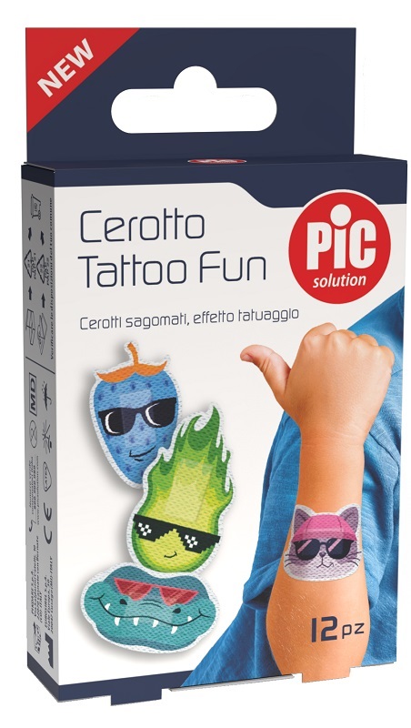 PIC SOLUTION CEROTTO TATTOO FUN 12 PEZZI - Farmastop