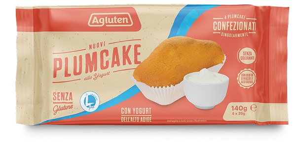 AGLUTEN NUOVI PLUMCAKE YOGURT 4 PEZZI DA 35 G - Farmastop