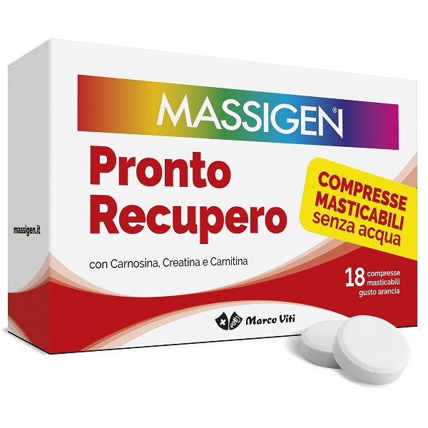 MASSIGEN PRONTO RECUPERO 18 COMPRESSE MASTICABILI - Farmastop