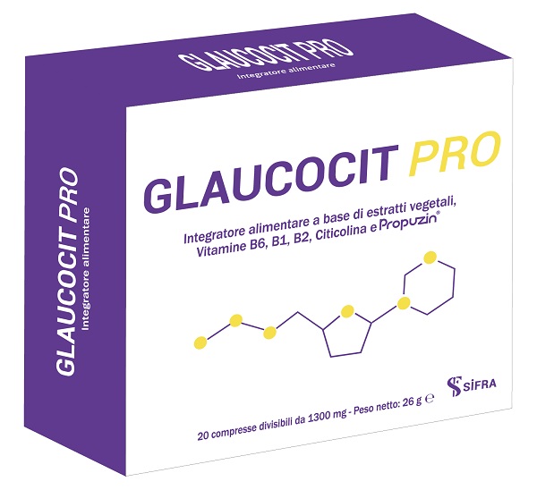 GLAUCOCIT PRO 20 COMPRESSE DIVISIBILI DA 1300 MG - Farmastop