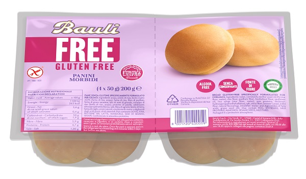 BAULI FREE PANINI MORBIDI 4 PEZZI DA 50 G - Farmastop