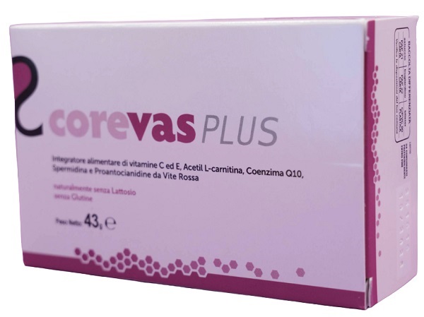 COREVAS PLUS 30 COMPRESSE NUOVA FORMULAZIONE - Farmastop