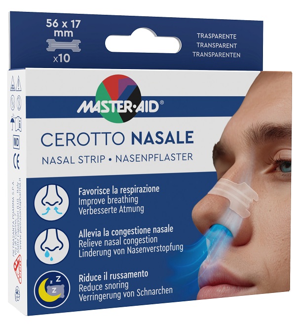 CEROTTO NASALE MASTER-AID 56X17MM 10 PEZZI - Farmastop