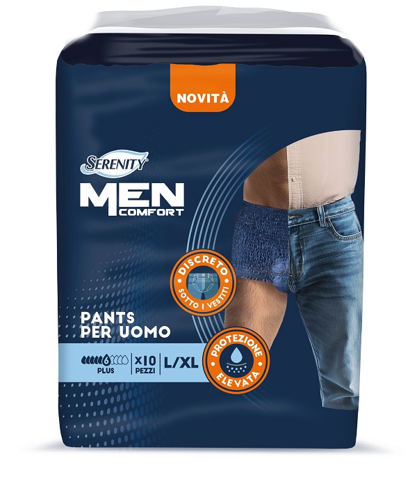 PANNOLONE A MUTANDINA SERENITY MEN COMFORT PLUS L/XL 10 PEZZI - Farmastop