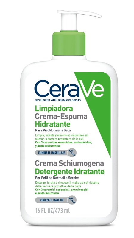 CERAVE CREMA SCHIUMOGENA DETERGENTE IDRATANTE 473 ML - Farmastop