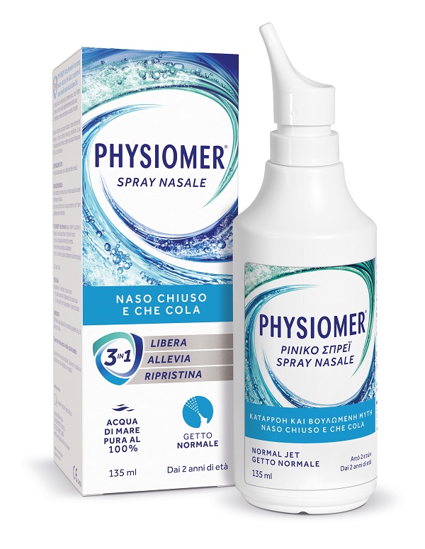 SPRAY NASALE PHYSIOMER GETTO NORMALE 135 ML - Farmastop