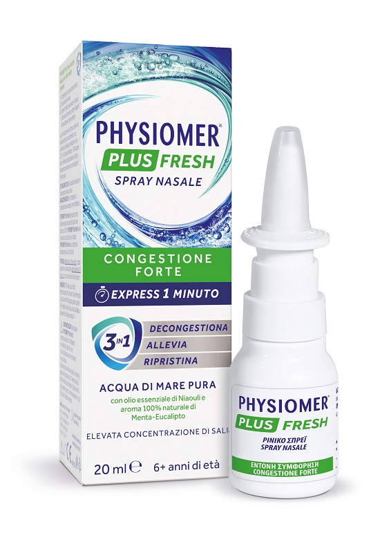 SPRAY NASALE PHYSIOMER PLUS FRESH 20 ML - Farmastop