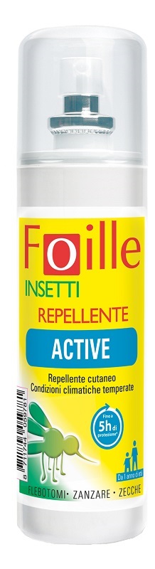 FOILLE INSETTI REPELLENTE ACTIVE 100 ML - Farmastop