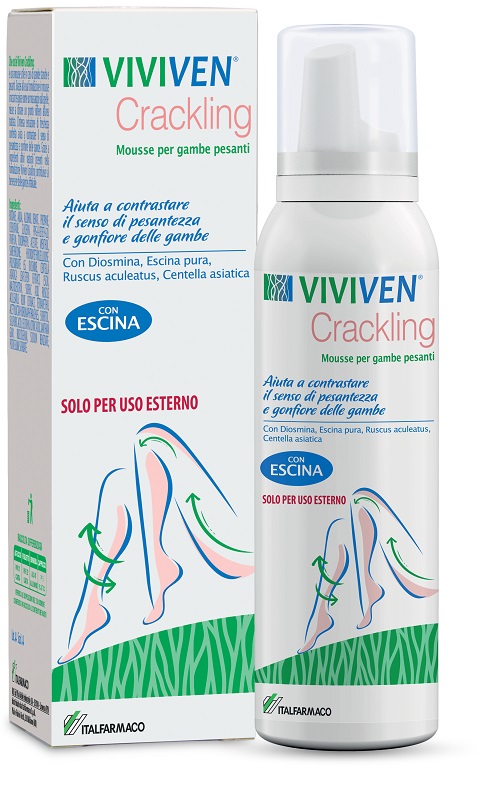 VIVIVEN CRACKLING MOUSSE GAMBE PESANTI 150 ML - Farmastop