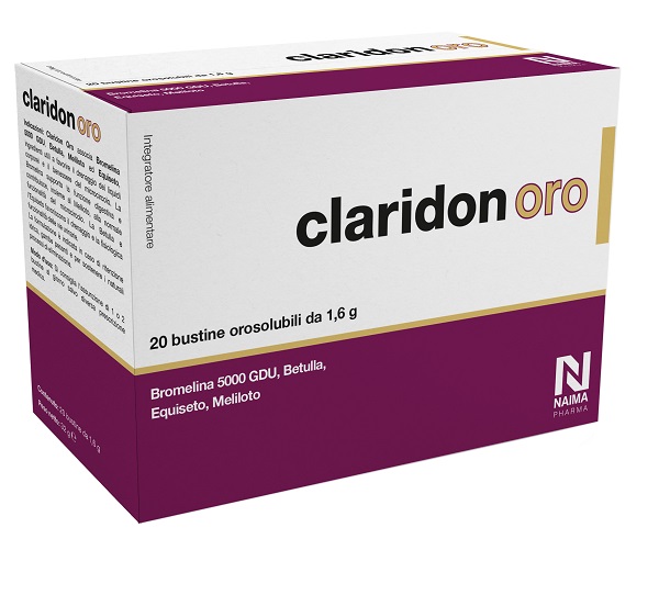 CLARIDON ORO 20 BUSTINE OROSOLUBILI DA 1,6 G - Farmastop