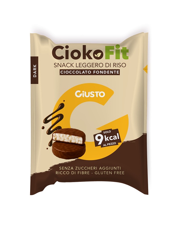 GIUSTO SENZA GLUTINE CIOKOFIT CIOCCOLATO FONDENTE 30 G - Farmastop