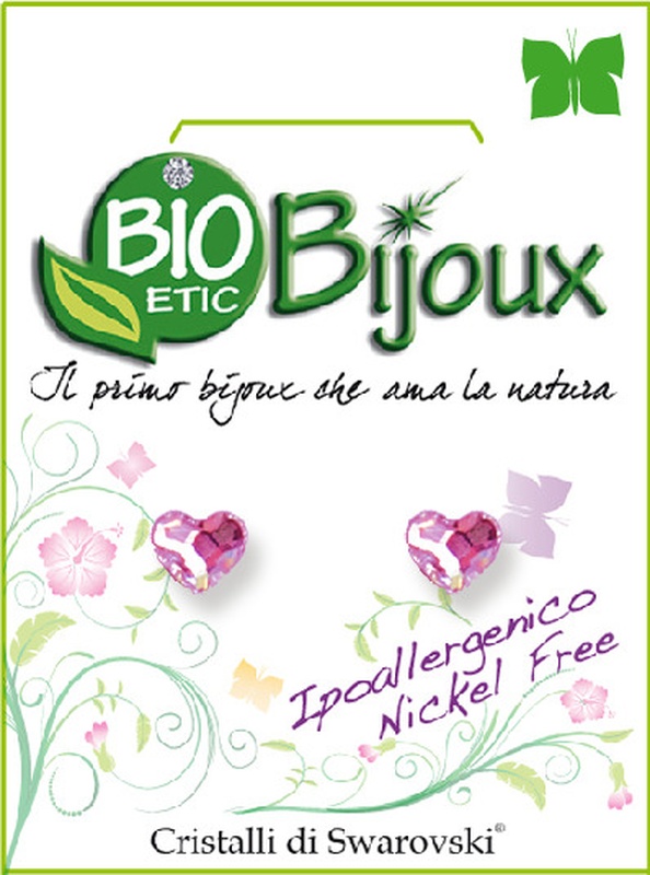 ORECCHINO CUORE PIA 6MM FUCHISIA - Farmastop