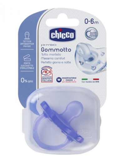 CHICCO GOMMOTTO IN SILICONE COLOR 0-6 MESI 1 PEZZO - Farmastop