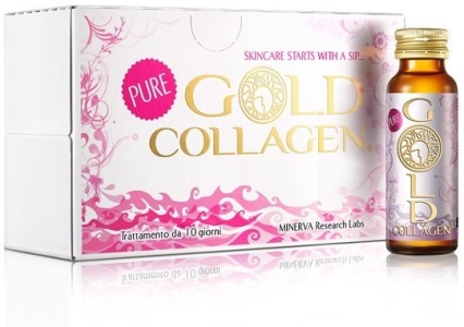 GOLD COLLAGEN PURE TRATTAMENTO MENSILE 30 FLACONI X 50 ML - Farmastop