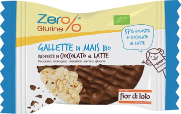 ZER% GLUTINE GALLETTE MAIS RICOPERTE DI CIOCCOLATO AL LATTE BIO 32 G - Farmastop