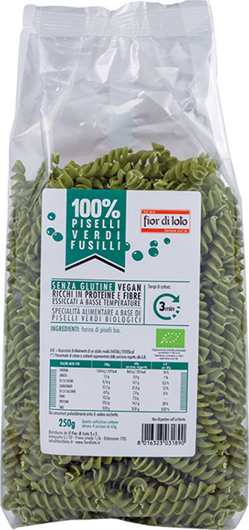 FUSILLI DI PISELLI BIO 250 G - Farmastop
