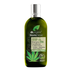 DR ORGANIC HEMP OIL OLIO DI CANAPA SHAMPOO CONDITIONER BALSAMO 2 IN 1 265 ML - Farmastop
